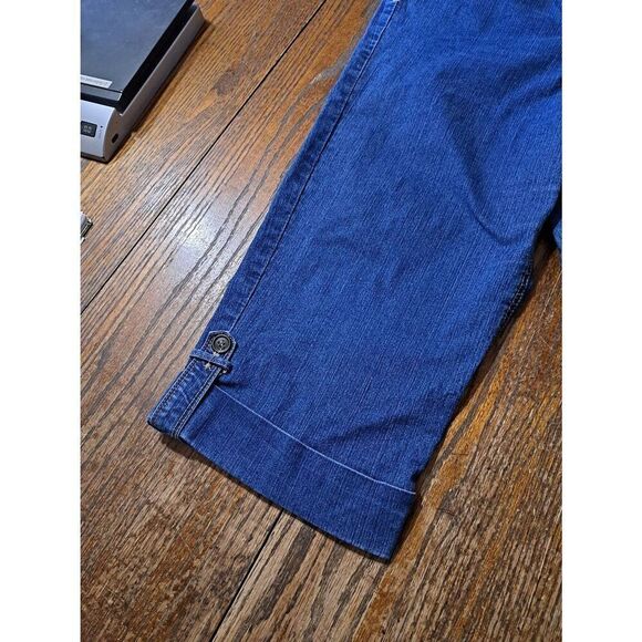 Size 10 Ruby Rd Denim Blue Jean Capri Pants Pedal Pushers Skimmers - Picture 2 of 5